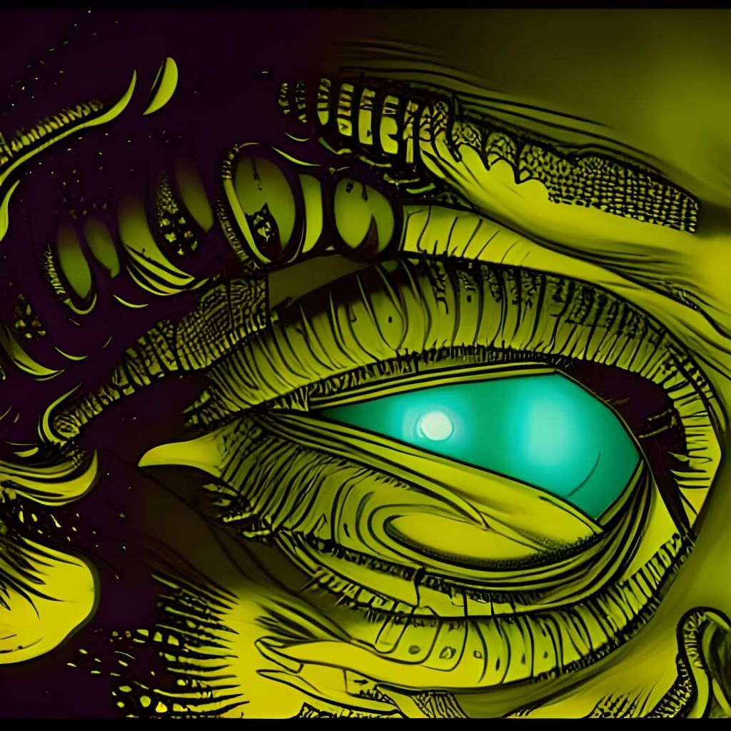 Eye Eater in Hypercomplex Sci-Fi Horror Style