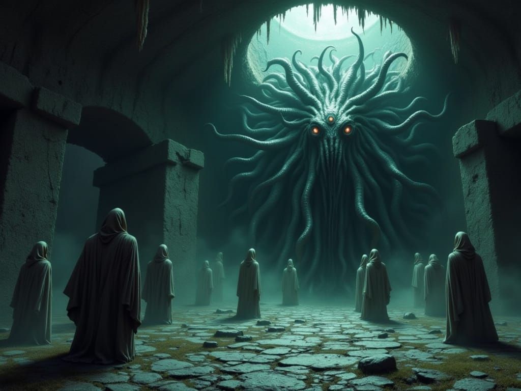 Alien-Vampire Cult in Mystical Labyrinth