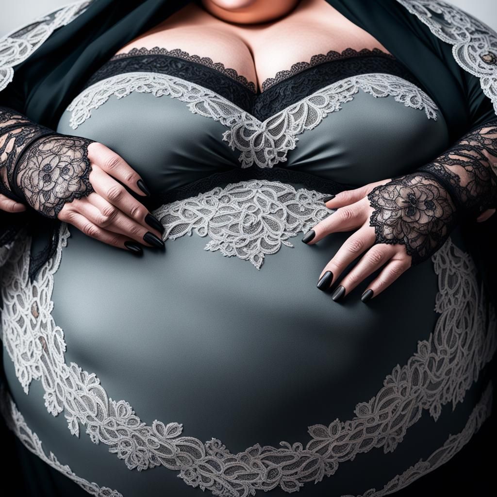 Hyper-Real Photo of a Plus Size Woman in Niqab
