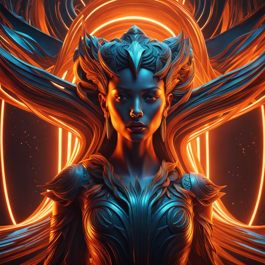 Akashic Planes: Ribbon Road Gods in Digital Art