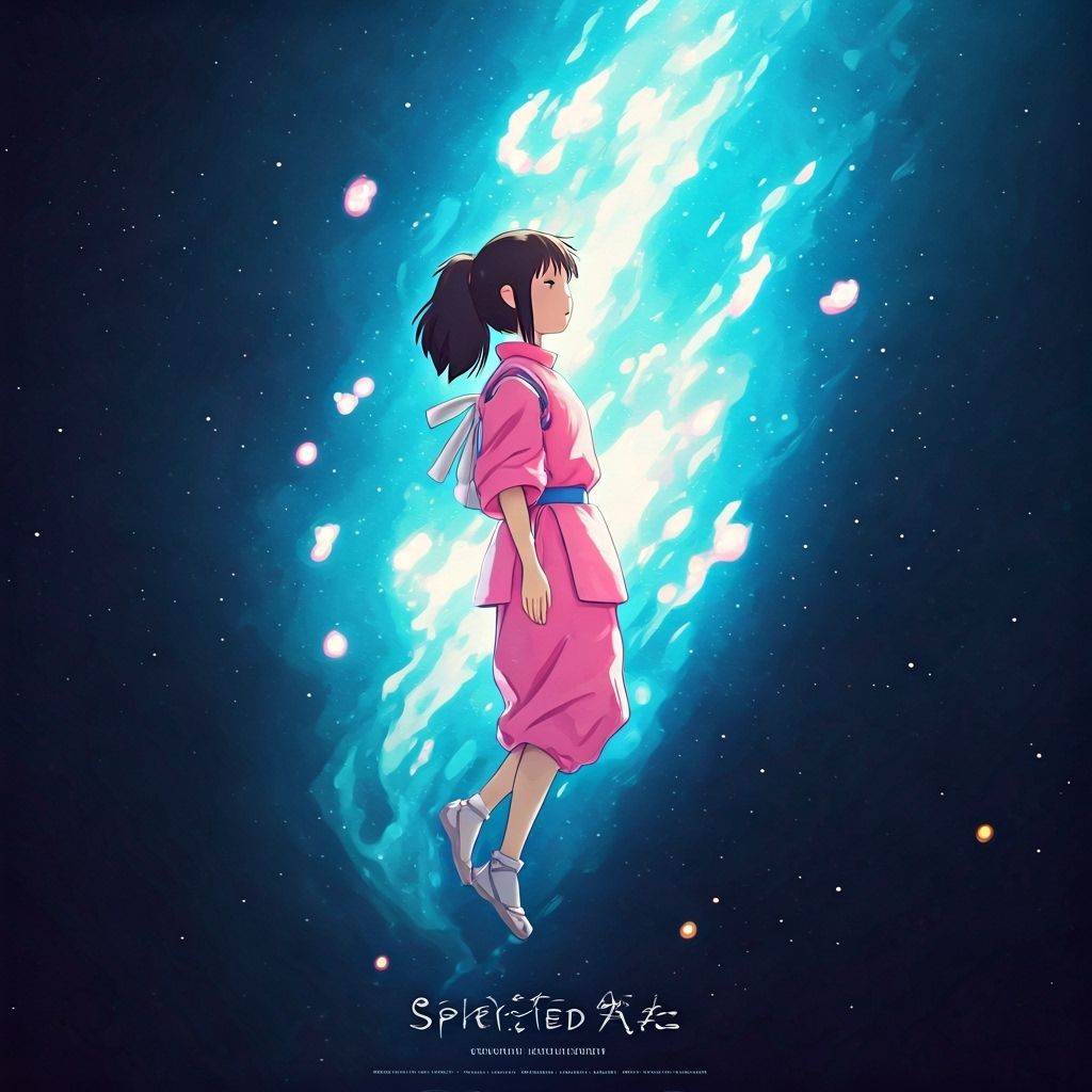 Spirited Away Movie Poster Reimagined with Chihiro