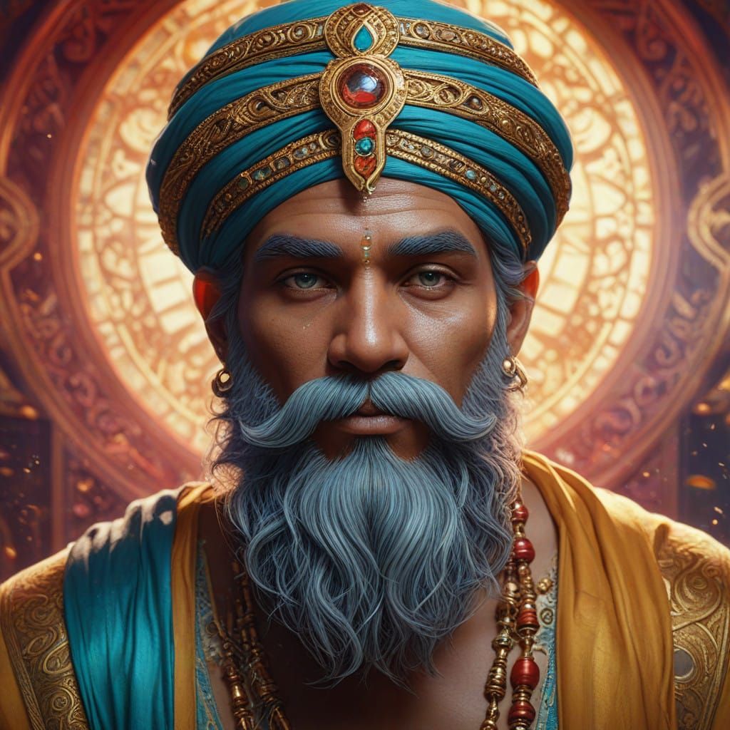 Majestic Genie with Ancient Mysticism