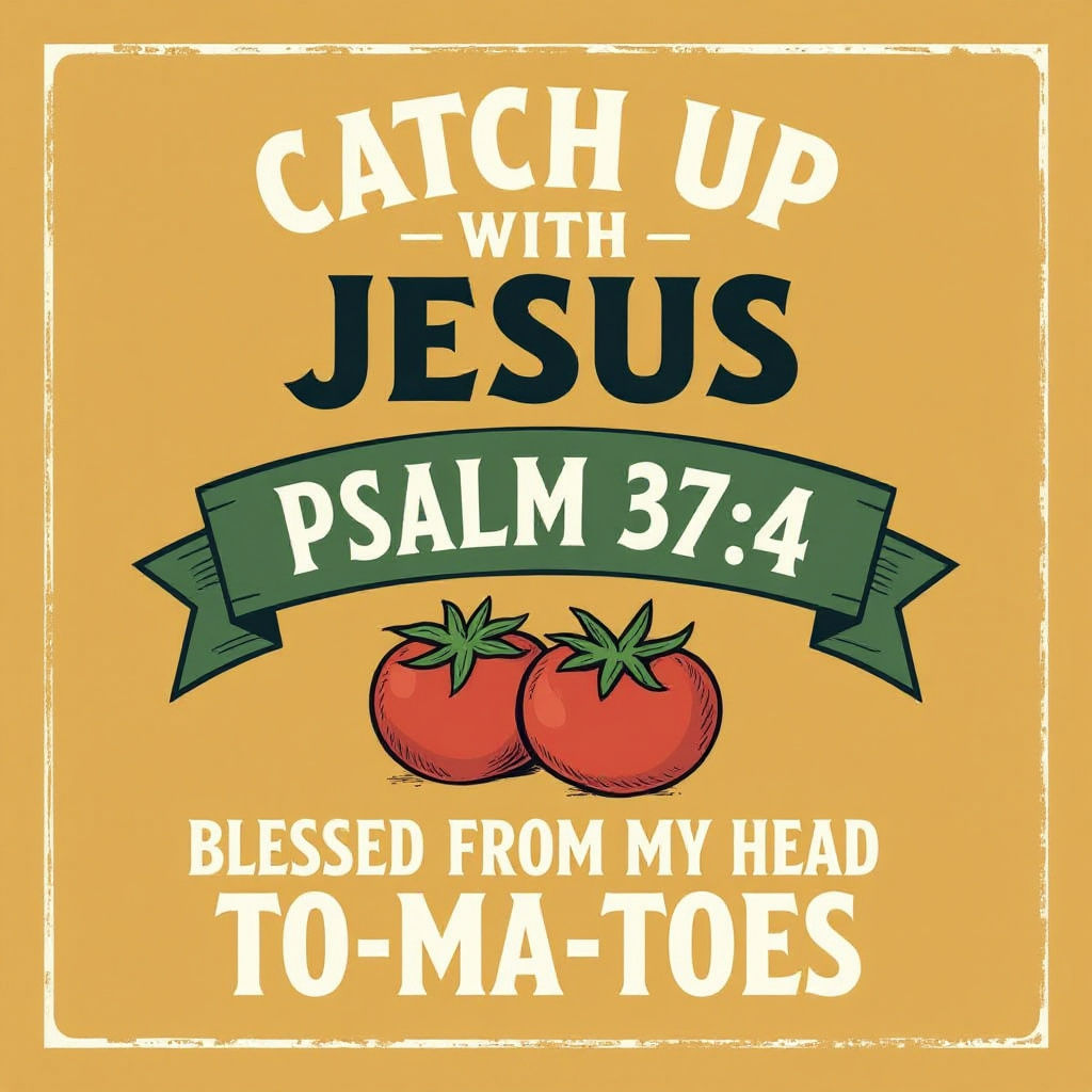 Catch Up With Jesus: Ketchup Label Parody Design