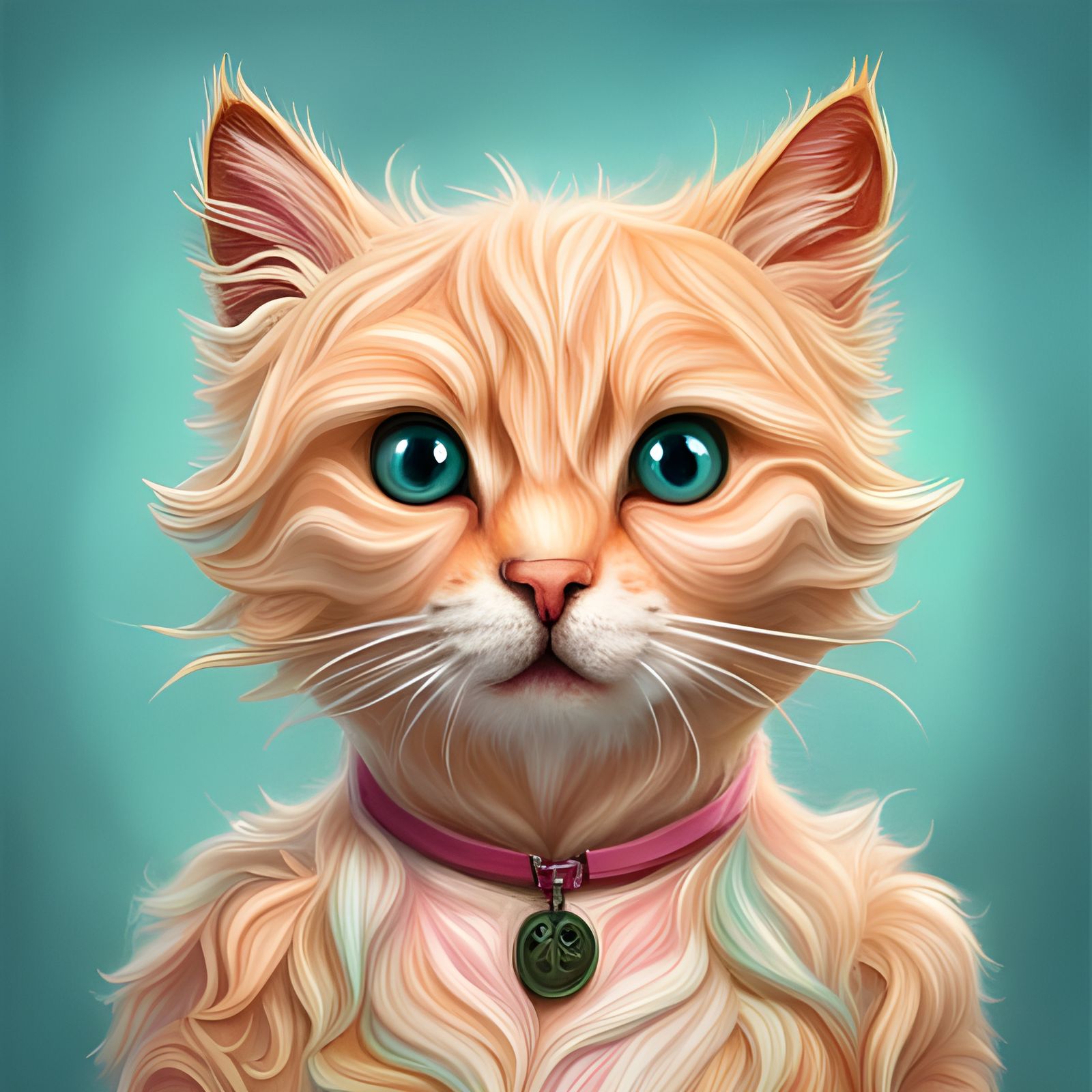 Ice Cream Cat: 8K Resolution Concept Art