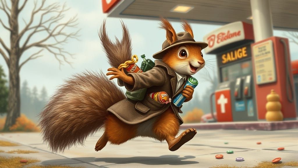 Squirrel Burglar: Whimsical Art Inspired by Beatrix Potter