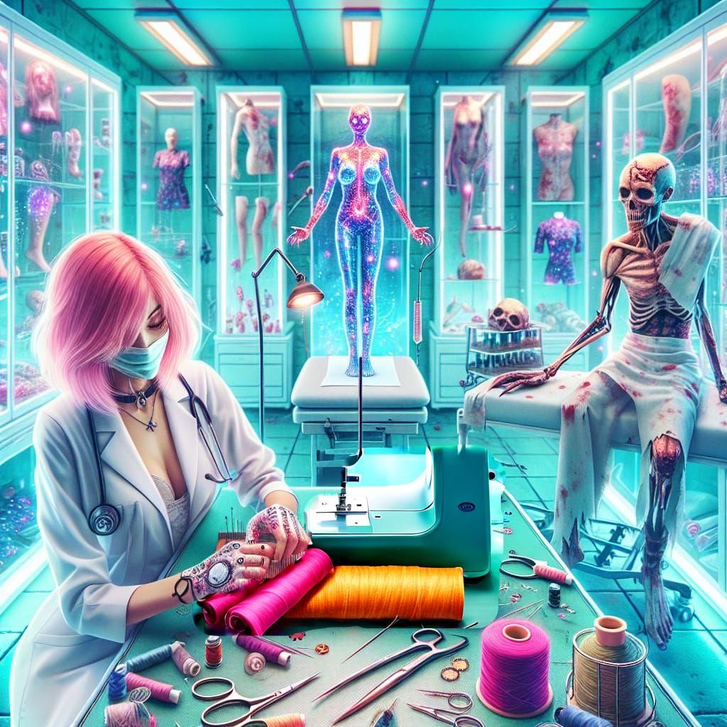 Zombie medic seamstress