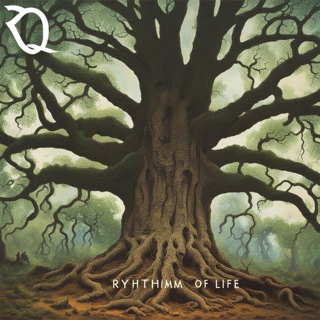 Vinyl Record Cover Art Featuring an Ancient Tree