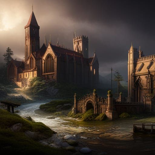 Detailed Matte Painting of the Antichrist