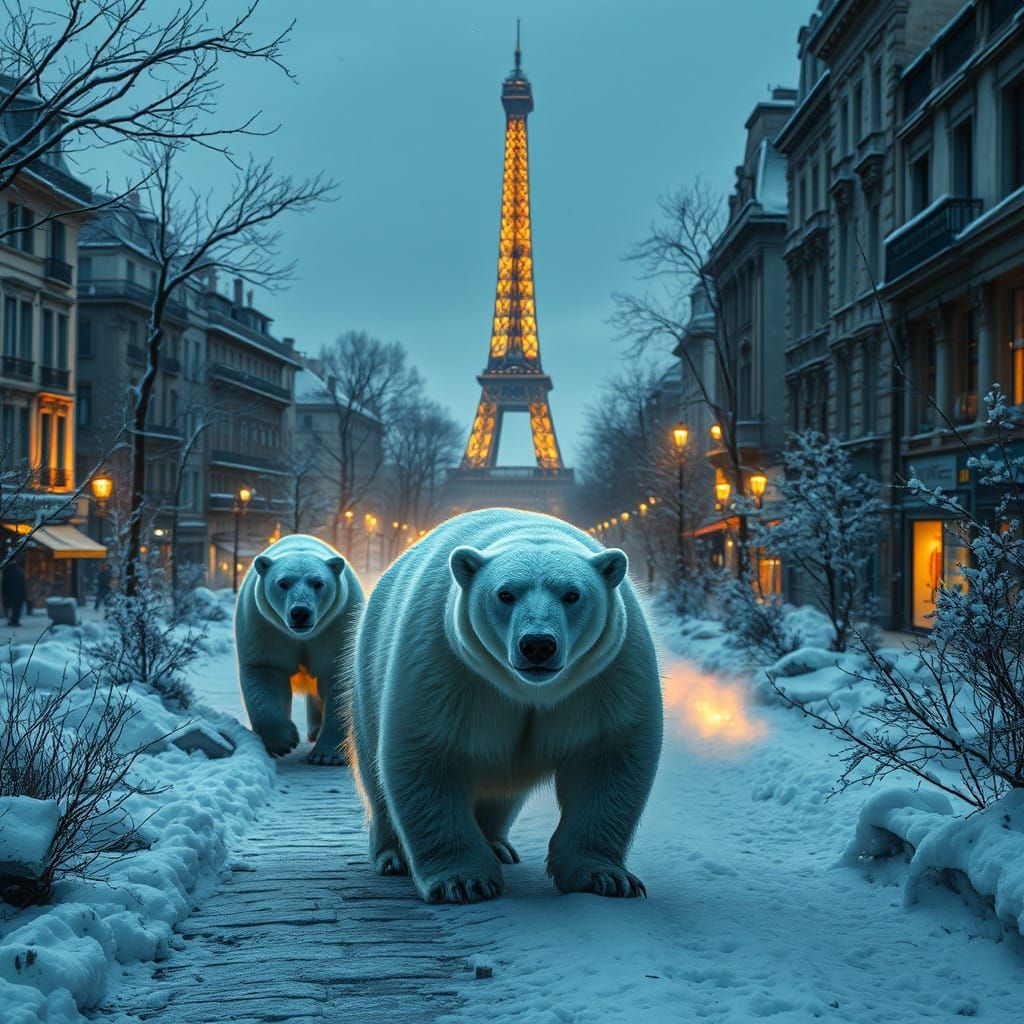 Post-Apocalyptic Paris in a Cinematic Winter Landscape