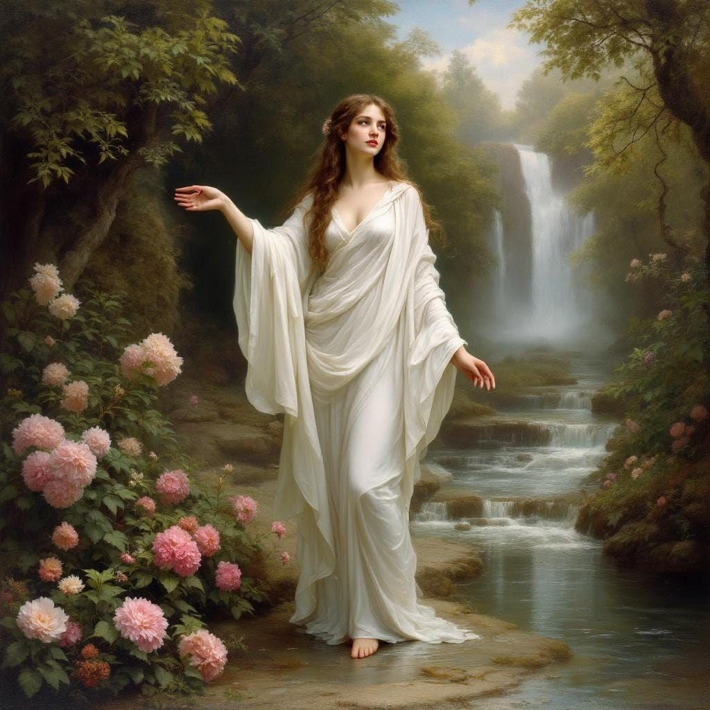 Tethys was a Titan goddess in Greek mythology, known for her association with fresh water,  the primal font of water tha...