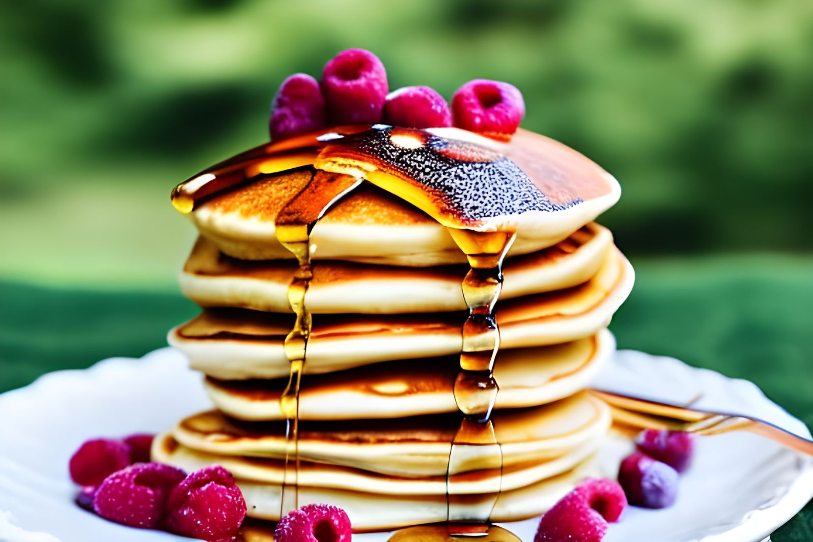 Stack of Pancakes in Professional Photography Style