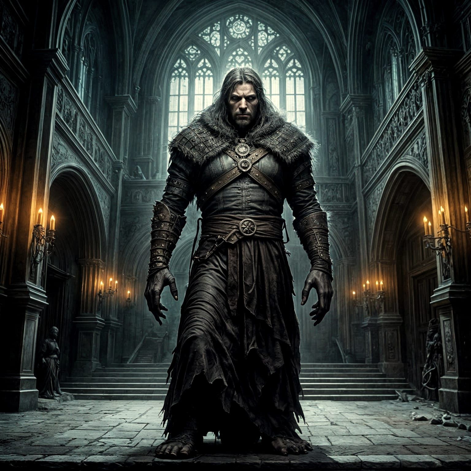 The Solitary Werewolf Otto in Medieval Mansion