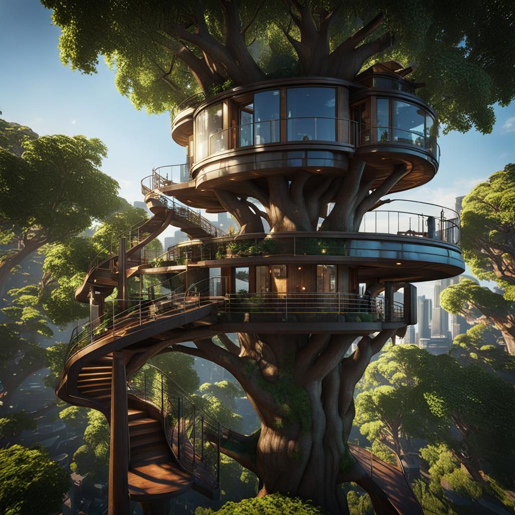 Stark Tower Treehouse: 3D Game Cinematic Masterpiece