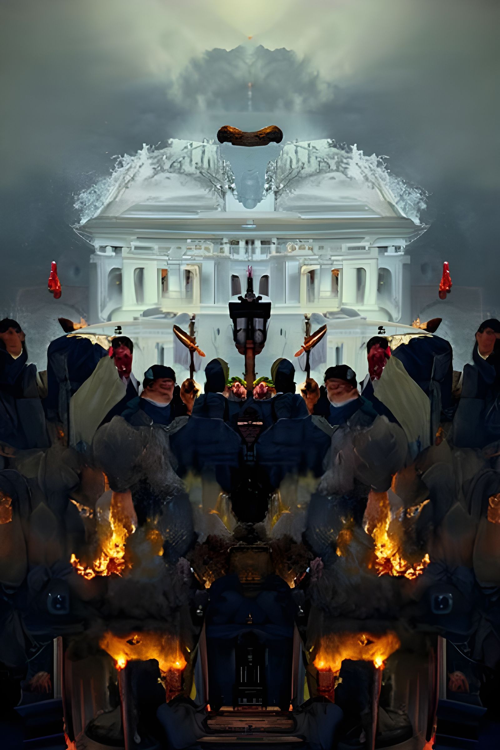 Capitol Insurrection: US Constitution on Fire