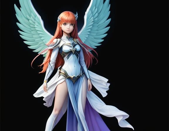 Angel Character Design: Full Body Illustration