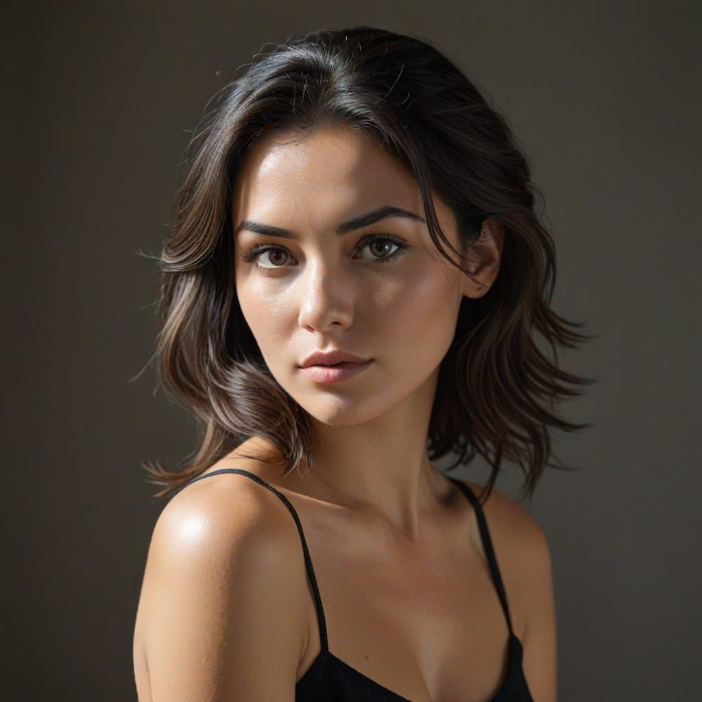 Enchanting Portrait of a Young Woman