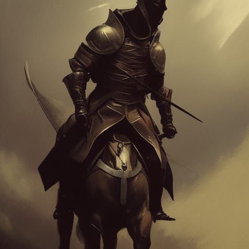 Epic Centaur Chevalier in Baroque Style