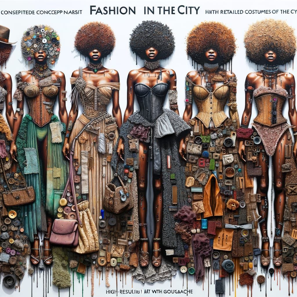 African American Models in Unconventional Canvases: Gouache ...