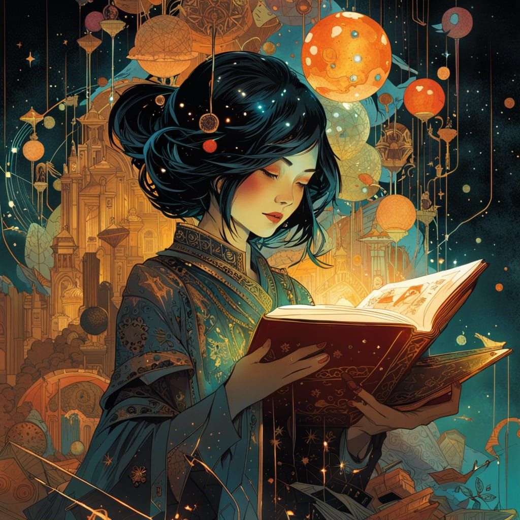 Magical Constellation Book: Digital Art