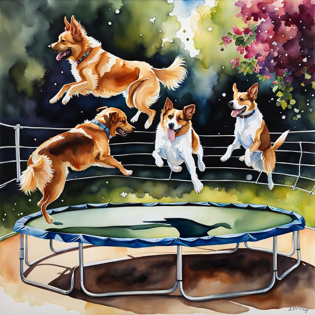 Trampoline Dogs