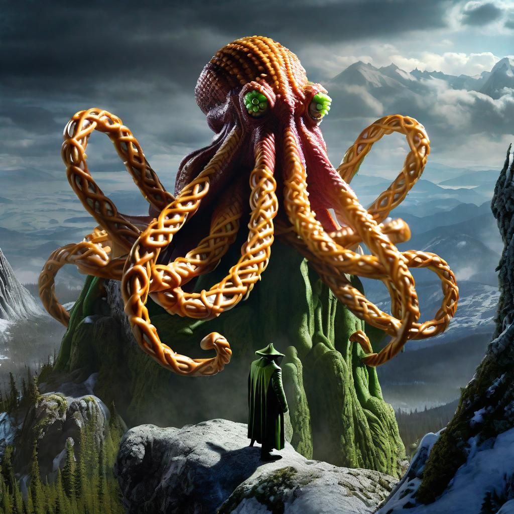 The Pretzel Cthulhu At The Gherkin Mountains Of Madness