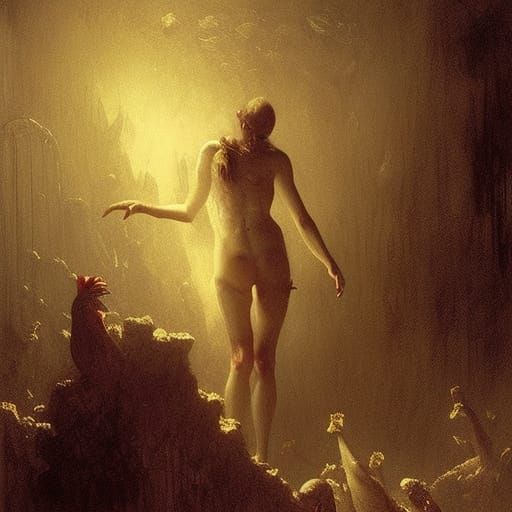 Body Dysmorphia: A Dark Horror Illustration