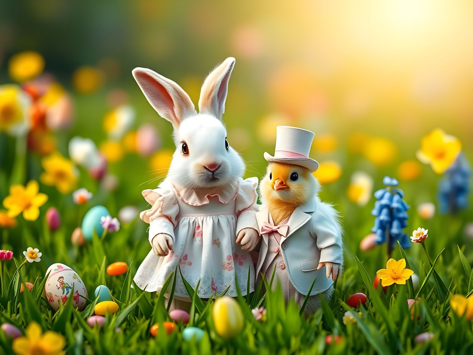 Easter Duo in Vibrant Sunday Best