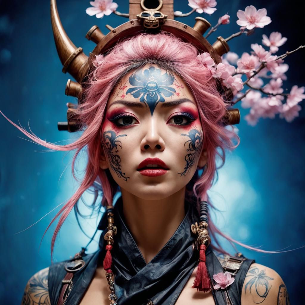 Kabuki Pirate Poster in Japanese Graphic Design