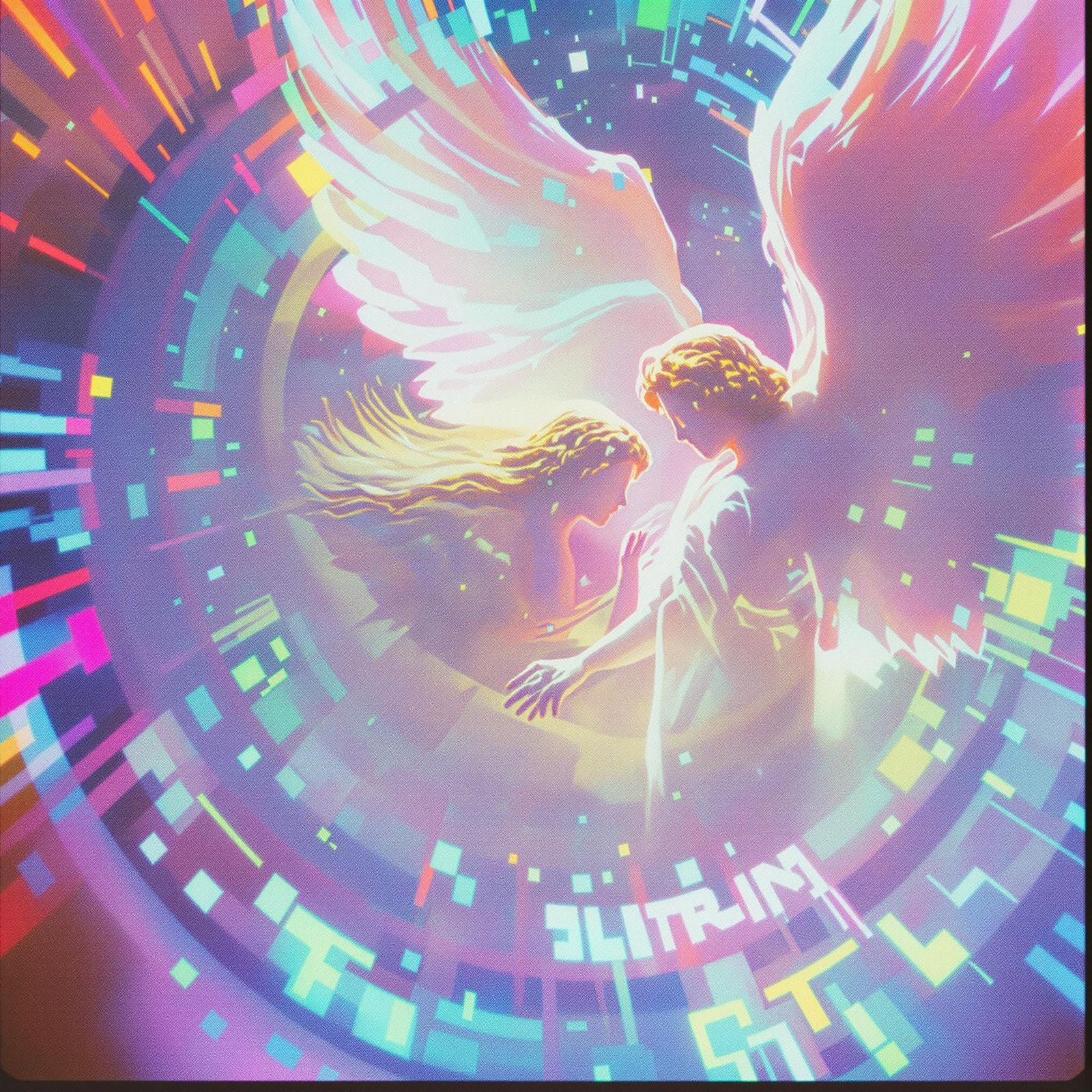 Angelic Dreamscapes in Retro Hues