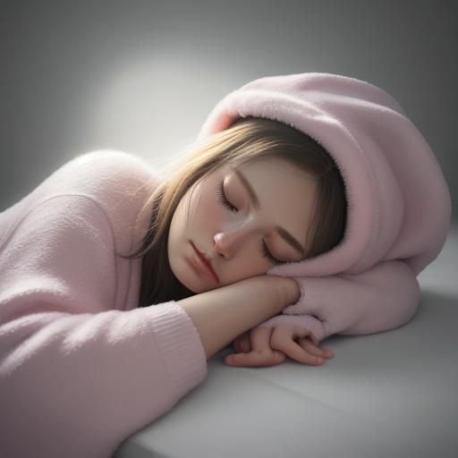 Baby Girl in Nursery, Hyper-Realistic Digital Art