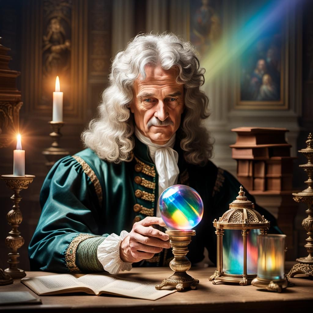 Newton's Light Experiment in Baroque Style