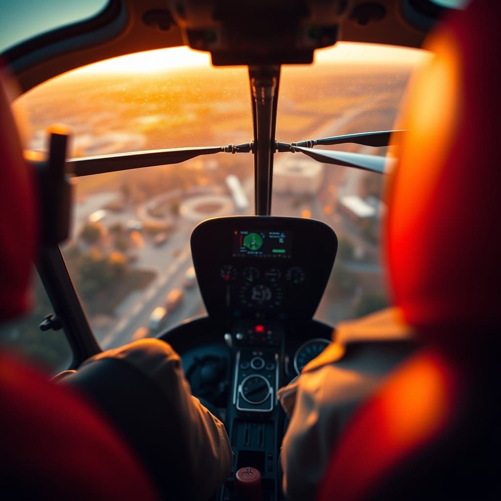 Surreal Helicopter Interior Captured in Stunning Professiona...