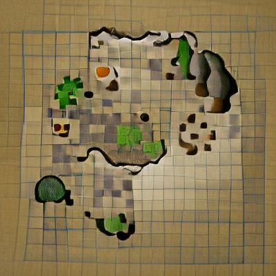 Fantasy World Map for RPG Game