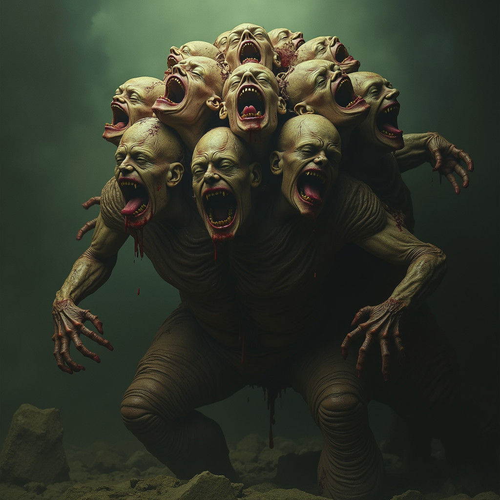 Colossal Multi-Headed Creature of Nightmares