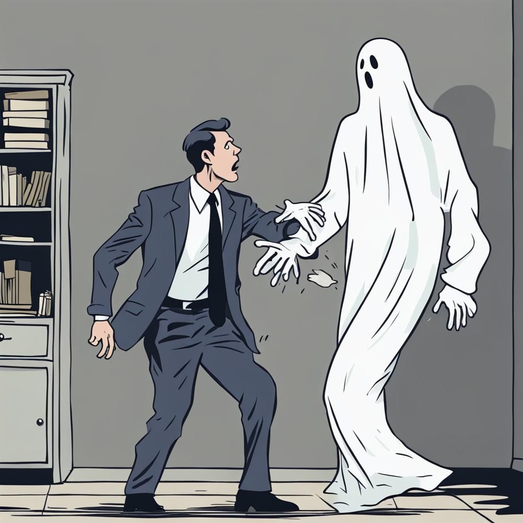 Ghostly Mugging: A Spectral Encounter in the Night