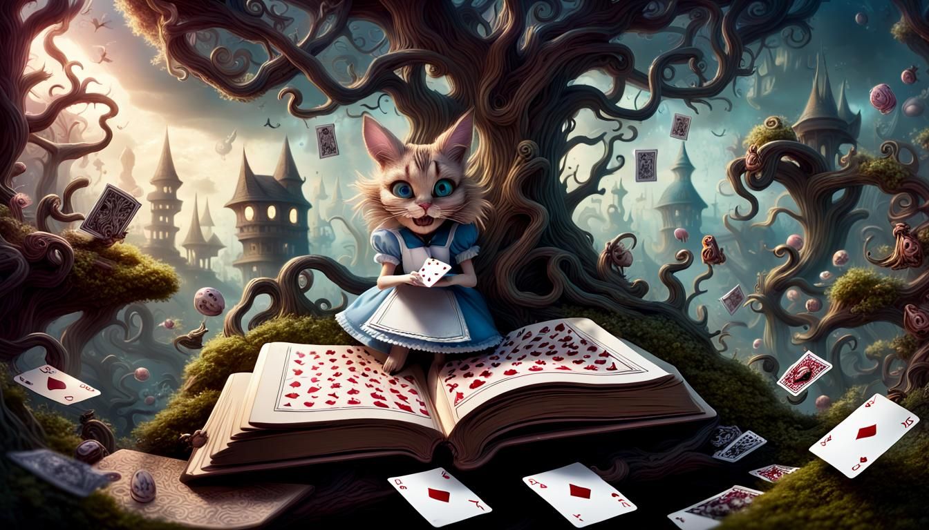 Cheshire Cat tricking Alice