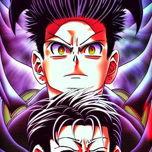 Yu Yu Hakusho Anime Art with Volumetric Lighting