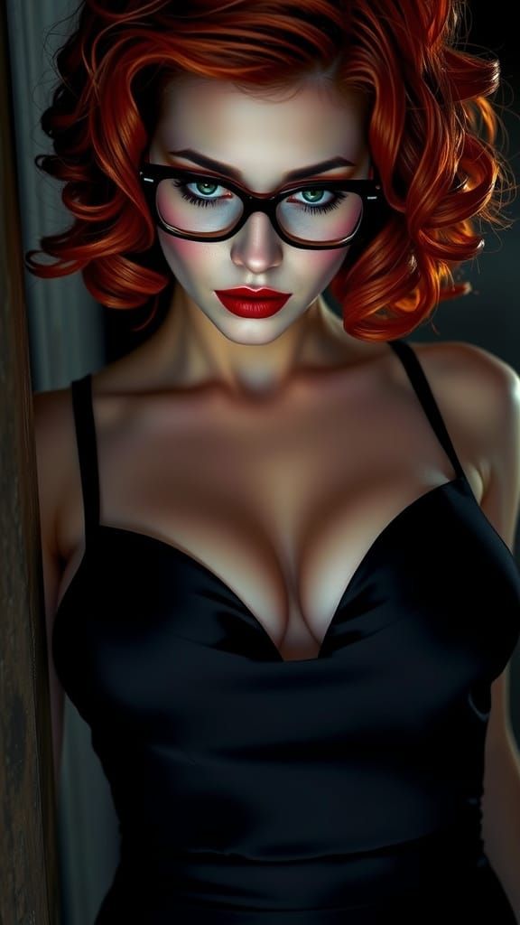 Ethereal Vampire Siren in Dark, Seductive Allure