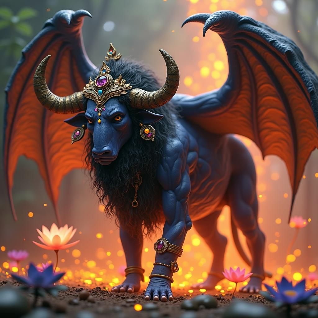 Majestic Lord Shiva in Mystical Landscape