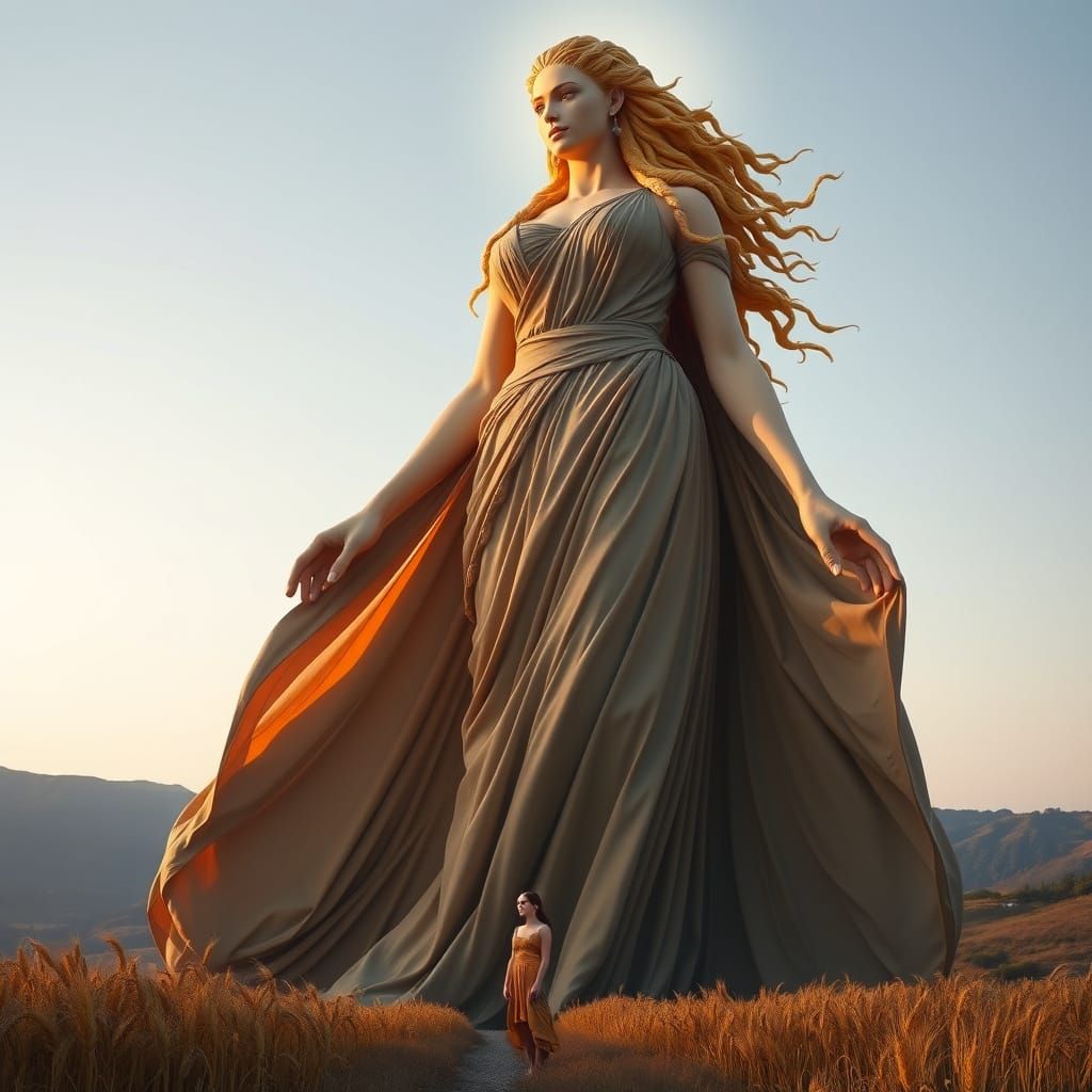 Ethereal Goddess of Khaki Majesty