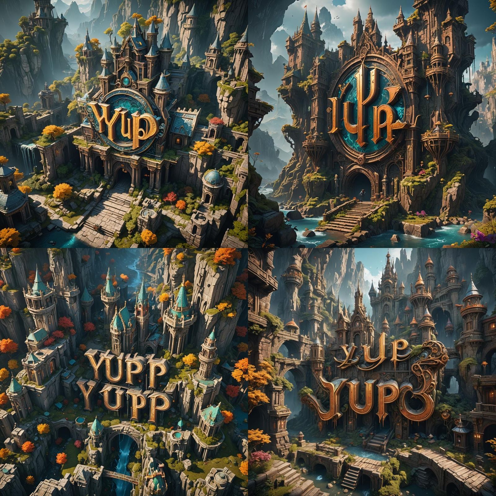 Detailed Matte Painting of a "Yup" Sign