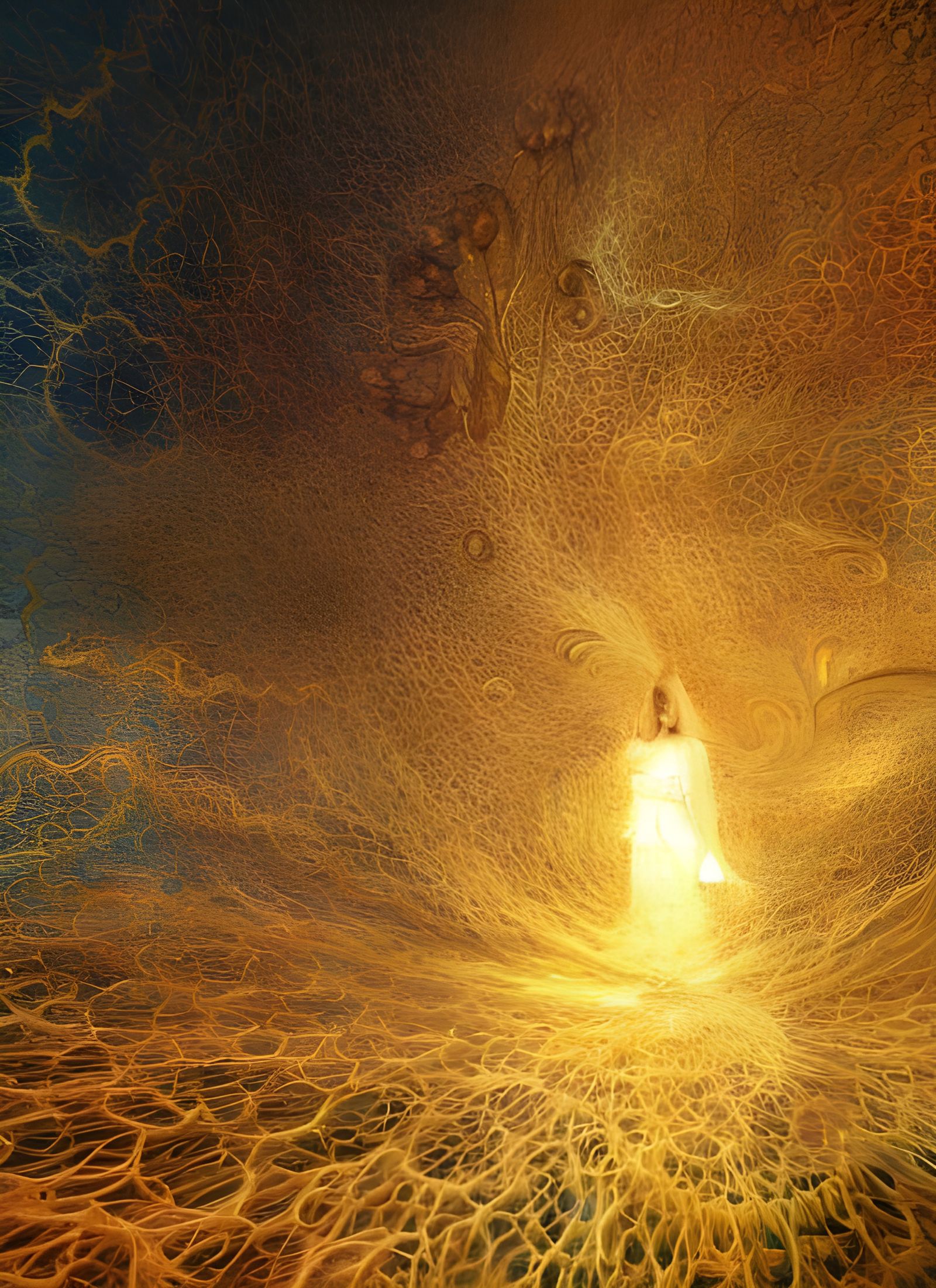 Abstract Illusionism Dreamscape in Hyperreal Style