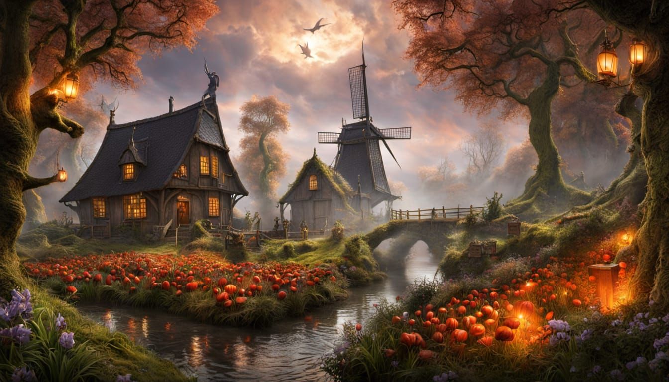 Diabolical Enchanted Netherlands AI Image