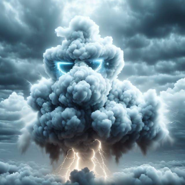 Whimsical Cloud UFO in Ethereal Skies