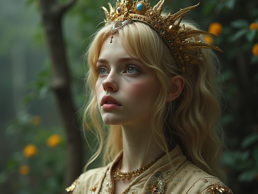 A Crown of Sci-Deco Steam-Fi Words Pillowed in an Octane Sle...