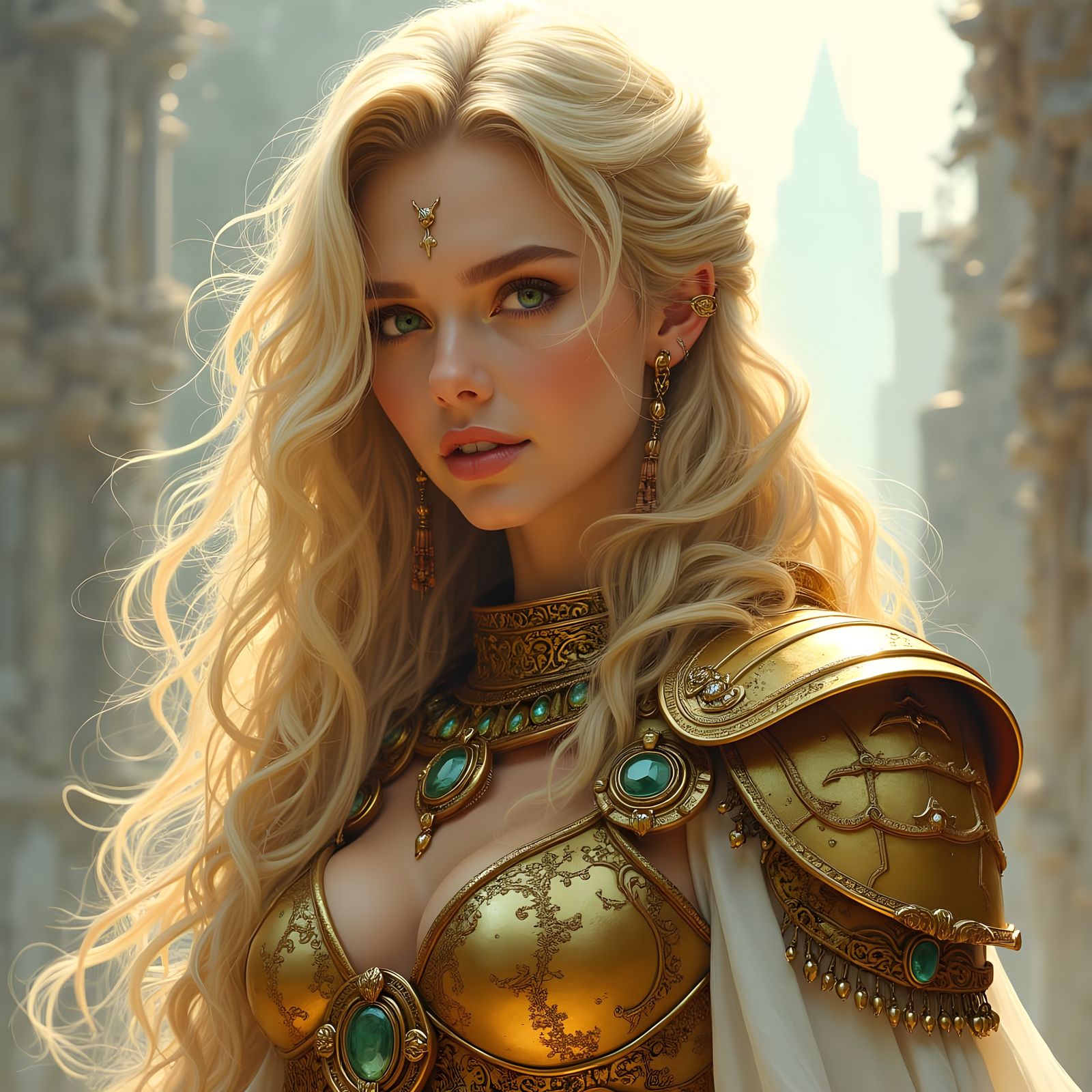 Freyja Portrait in Royo, Blanchard, Sonoda, Lee Style