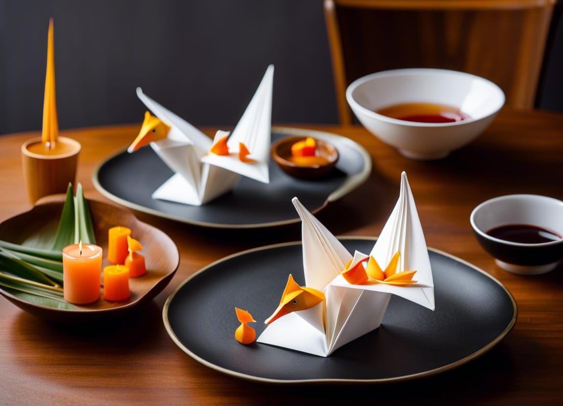 Origami Sushi Food Photography