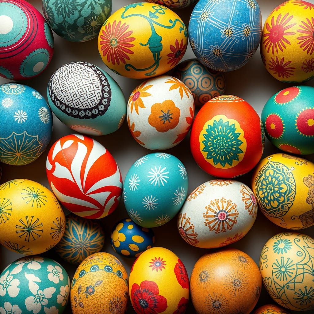 Harmonious Egg Composition: Murakami, Wood, Gurney Style