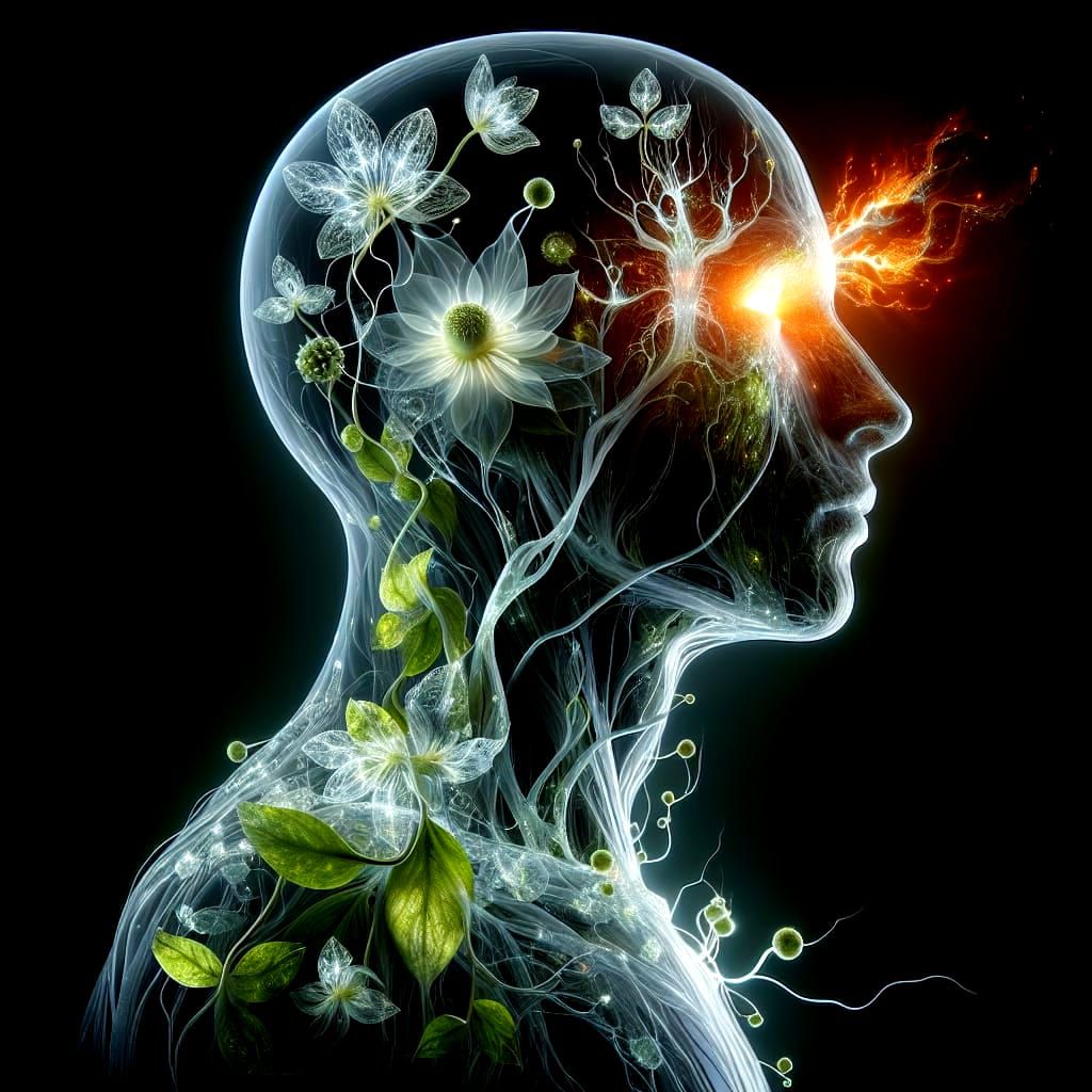 Surreal Futuristic Hybrid Unites Nature and Human Form