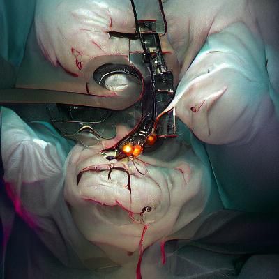 Sinister Surgery Scene in Dark Fantasy Style